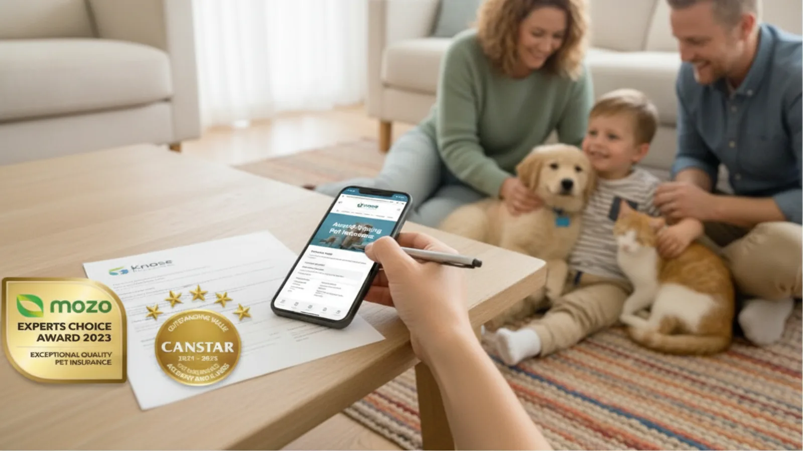 Knose Pet Insurance product and use context